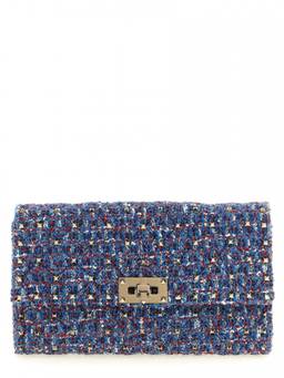 Valentino Garavani - Blue Rockstud Spike Small Crossbody Bag