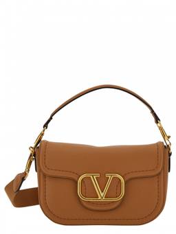 Valentino Garavani - Brown All time' Leather Shoulder Bag