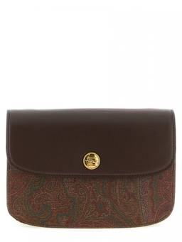 Etro - Brown Paisley Print Small Crossbody Bag
