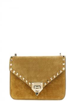 Valentino Garavani - Beige Rockstud Small Shoulder Bag