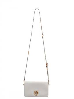 Pinko - Light Grey Love Click Mini Crossbody Bag