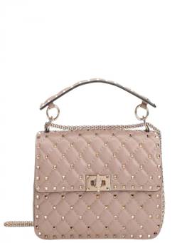 Valentino Garavani - Pink Rockstud Medium Shoulder Bag