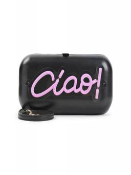 Moschino - Black Hello Clutch