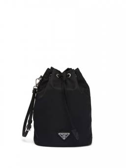 PRADA - Black Re Nylon Drawstring Pouch