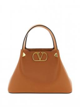 Valentino Garavani - Brown Vlogo Signature Small Satchel