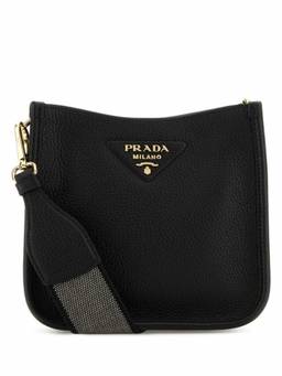 PRADA - Black Logo Crossbody Bag