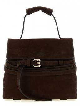 Moschino - Brown Tie Me Small Satchel