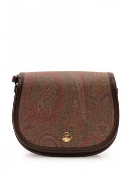 Etro - Brown Paisley Print Small Crossbody Bag