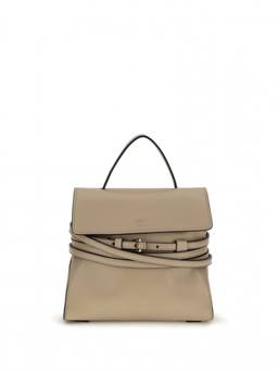 Moschino - Beige Tie Me Small Satchel