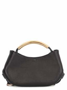 Moschino - Black Curved-Handle Medium Satchel