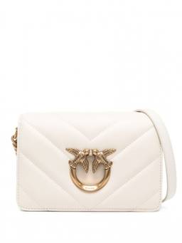 Pinko - White Love Click Mini Crossbody Bag