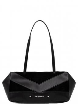Karl Lagerfeld - Black Logo Large Shoulder Bag