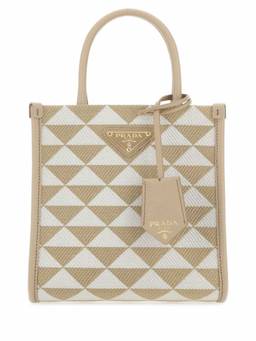 PRADA - Beige Symbol Mini Crossbody Bag