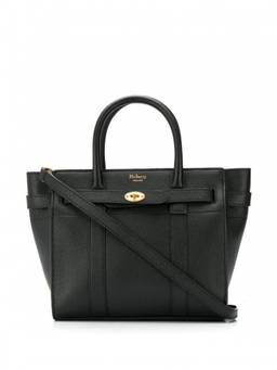 Mulberry - Black Zipped Bayswater Satchel Bag