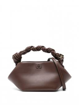 Ganni - Dark Brown Bou Mini Crossbody Bag