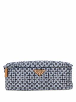 PRADA - Blue Re-Nylon Printed Crossbody Bag