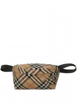 Burberry - Beige Plaid Crossbody Bag