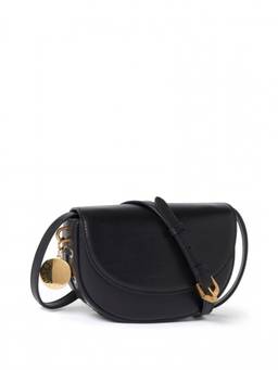 Stella McCartney - Black Frayme flap-detail shoulder bag