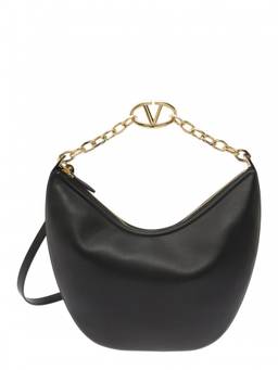 Valentino Garavani - Black Vlogo Detail Shoulder Bag