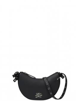 Karl Lagerfeld - Black K/Autograph Moon Bow Crossbody Bag