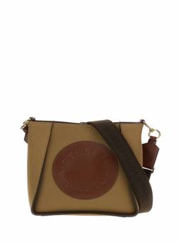 Stella McCartney - Tan Logo Square Crossbody Bag