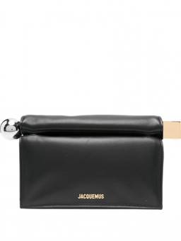 JACQUEMUS - Black Rond Carre Clutch