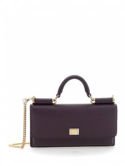 Dolce&Gabbana - Purple Dauphine Mini Crossbody Bag