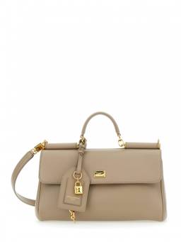Dolce&Gabbana - Beige Sicily Medium Satchel