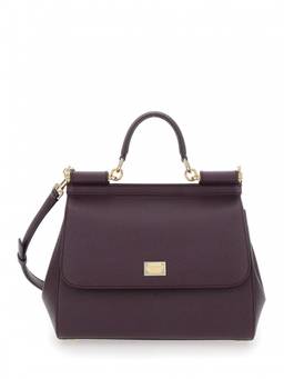 Dolce&Gabbana - Purple Sicily Large Satchel