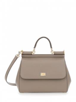Dolce&Gabbana - Taupe Sicily Large Satchel