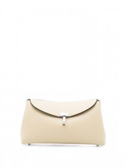Toteme - Off White T-Lock Clutch