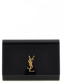 Saint Laurent - Black Minaudiere Vicky Crossbody Bag