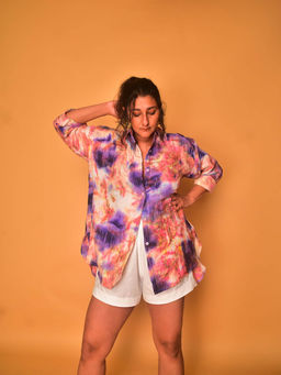 WHY SO BLUE - Sway Multi-Color Tie and Dye Shirt