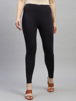 Monte Carlo - Womens Black Solid Regular Fit Legging