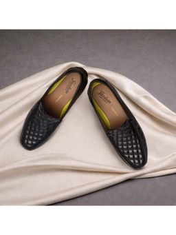 Florsheim - Black Leather Rubber Men Loafers