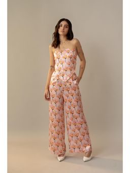 True West - Women Satin Floral Printed Co-Ord Set