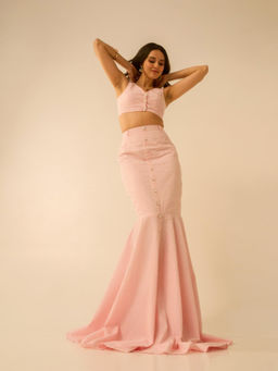 True West - Women Pink Gingham Co-Ord Set