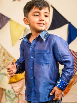 Tilsim by Sagarika Mehrotra - Blue Mystic Medley Shirt