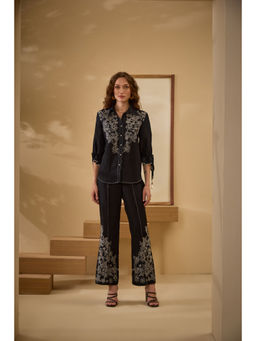 Label Deepika Nagpal - Black Cathryn Co-Ord (Set of 2)