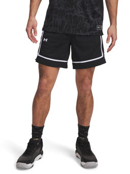 Under Armour - Men Black Zone Pro 7 Mesh Printed Shorts