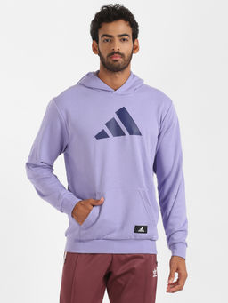 adidas - Fi 3bar Hoodie Purple Sports Sweatshirt