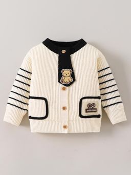 Hopscotch - Chenille Teddy Embroidery Sweater