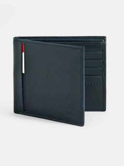 U.S. POLO ASSN. - EVIA Mens Self Design Navy Wallets