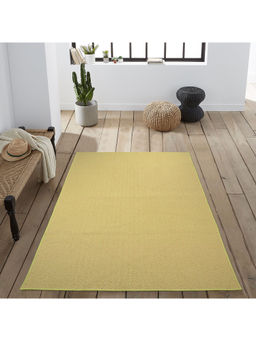 Saral Home - Green Cotton Anti-Skid Jacquard Carpet -120x180 Cm