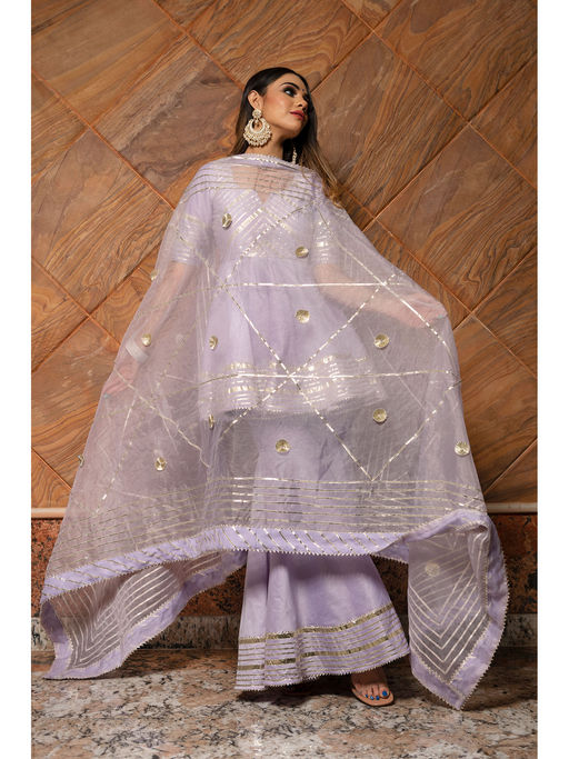 Lavender Whisper Sharara Set main image 0