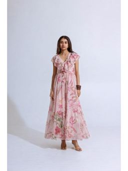 AROOP SHOP INDIA - Pink Eliyana Dress