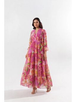 AROOP SHOP INDIA - Pink Fleurir Dress