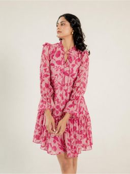 AROOP SHOP INDIA - Pink Petunia Dress