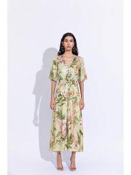 AROOP SHOP INDIA - Green Hannah Dress