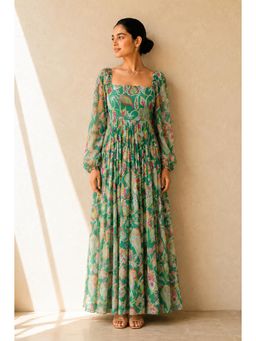 AROOP SHOP INDIA - Green Gaiaa Dress